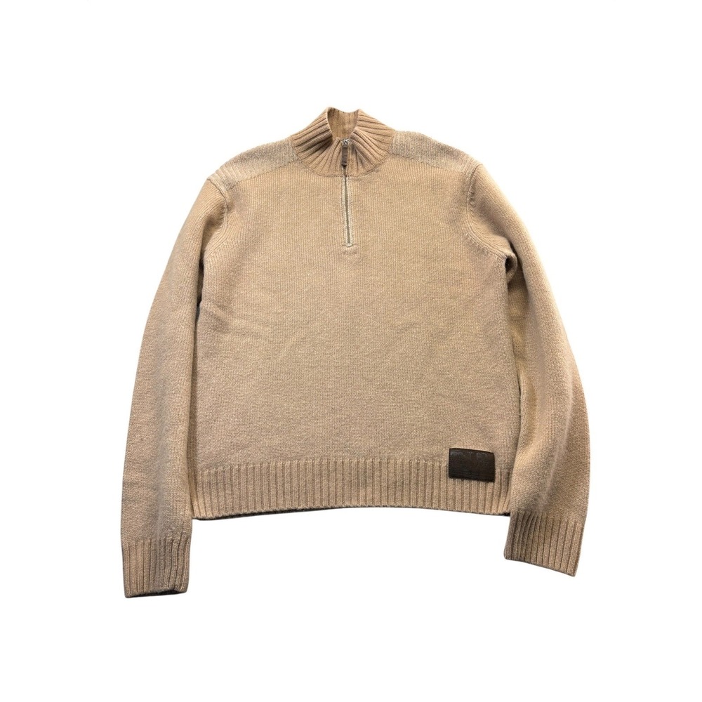 Vintage Y2K Timberland 100% Lambswool Quarter Zip Sweater Men XL